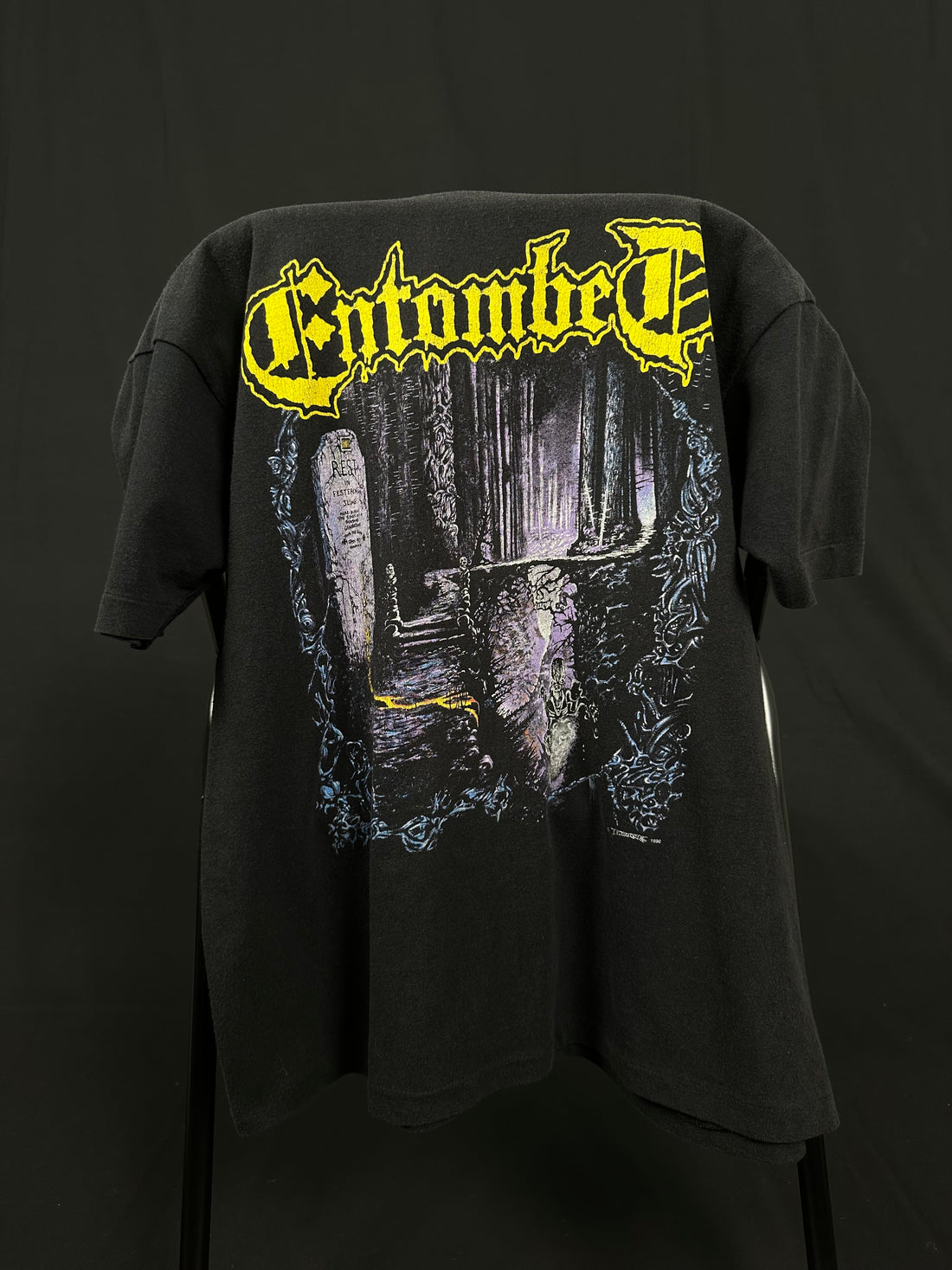 Vintage 1990 Entombed Left Hand Path T-Shirt