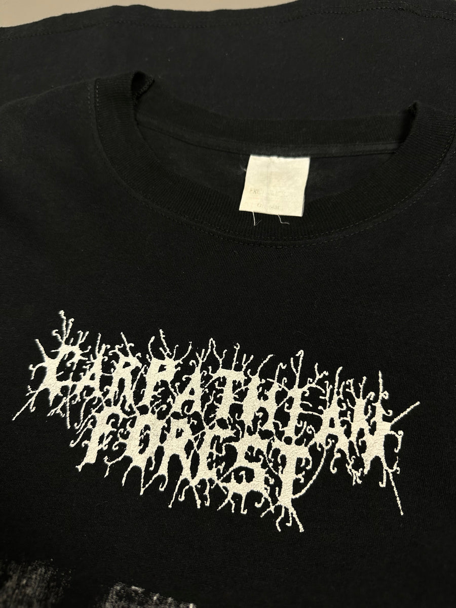 Carpathian Forest 1999 Black Shining Leather Vintage T-Shirt