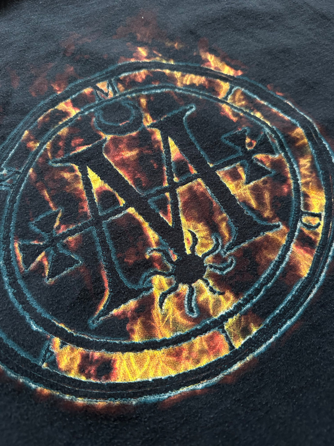 Vintage 2000 Cradle of Filth Burning Logo T-Shirt