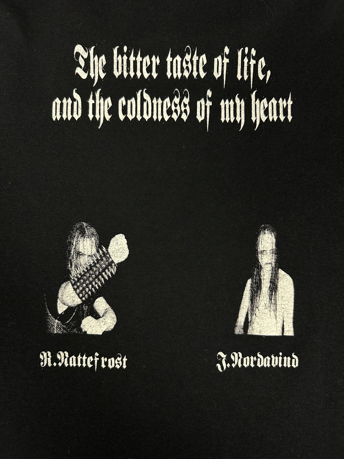 Carpathian Forest 1999 Black Shining Leather Vintage T-Shirt