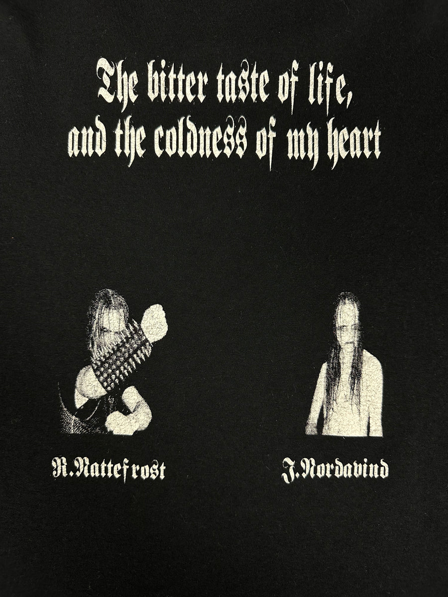 Carpathian Forest 1999 Black Shining Leather Vintage T-Shirt