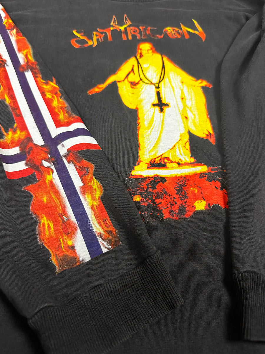 Satyricon 1994 Mot Kvitekrist Vintage Longsleeve