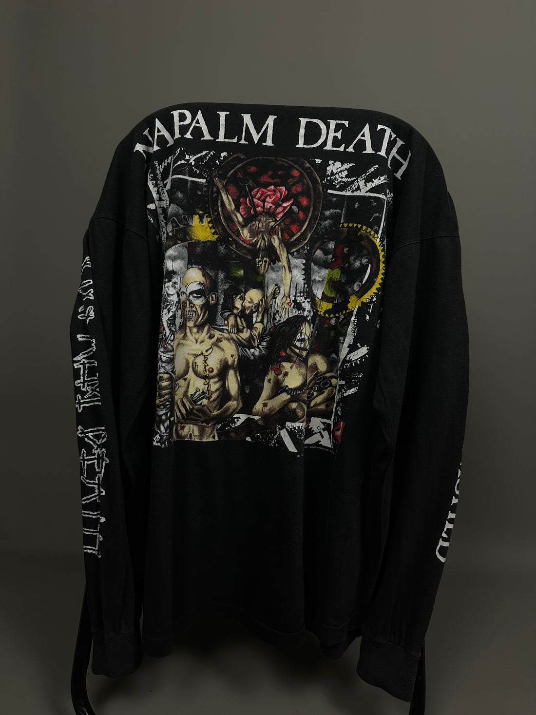 Vintage 1992 Napalm Death Europe Tour Longsleeve