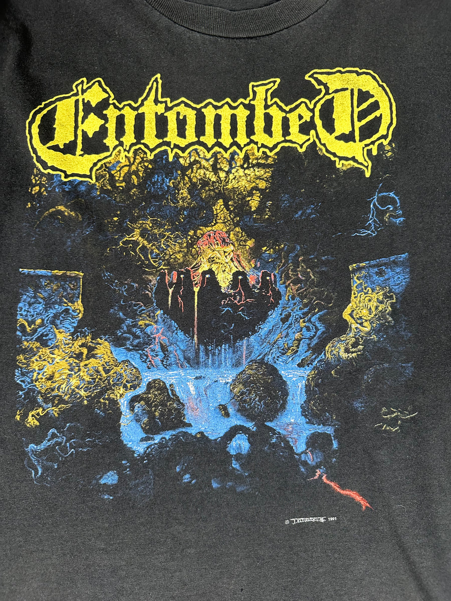 Vintage 1991 Entombed Clandestine T-Shirt