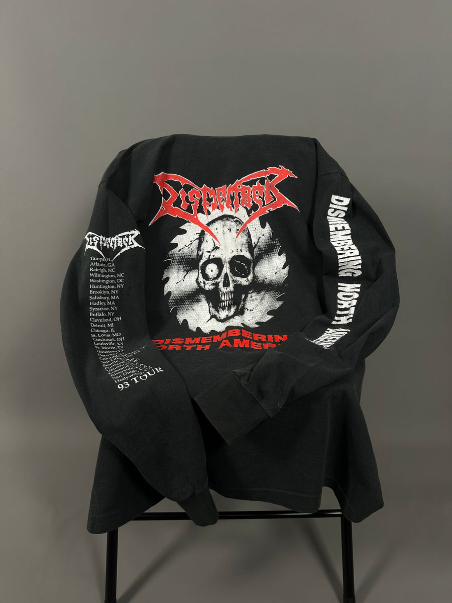 Vintage 1993 Dismember North America Tour Longsleeve