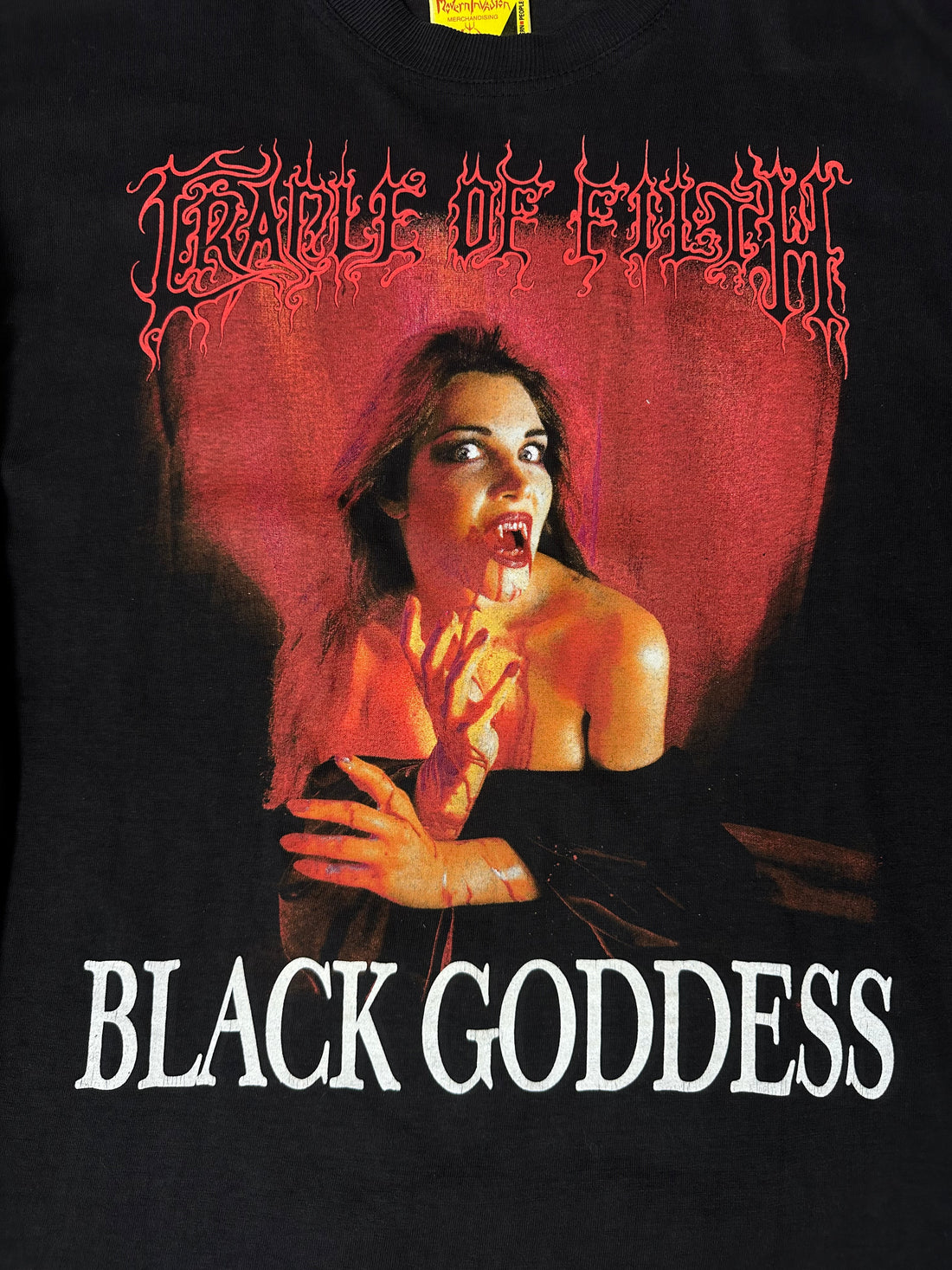 Vintage 1996 Cradle of Filth Black Goddess Longsleeve