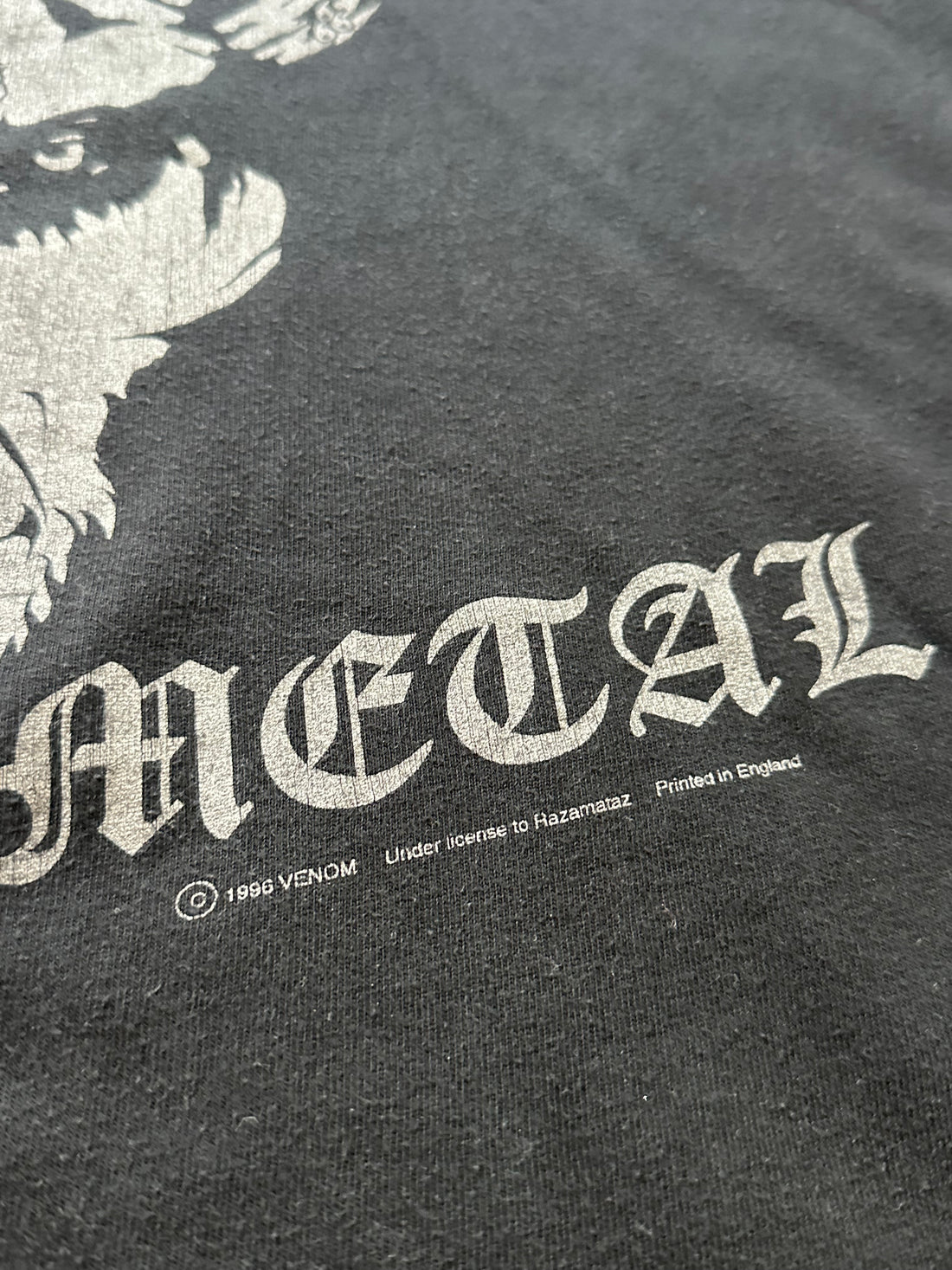 Vintage 1996 Venom Black Metal T-Shirt