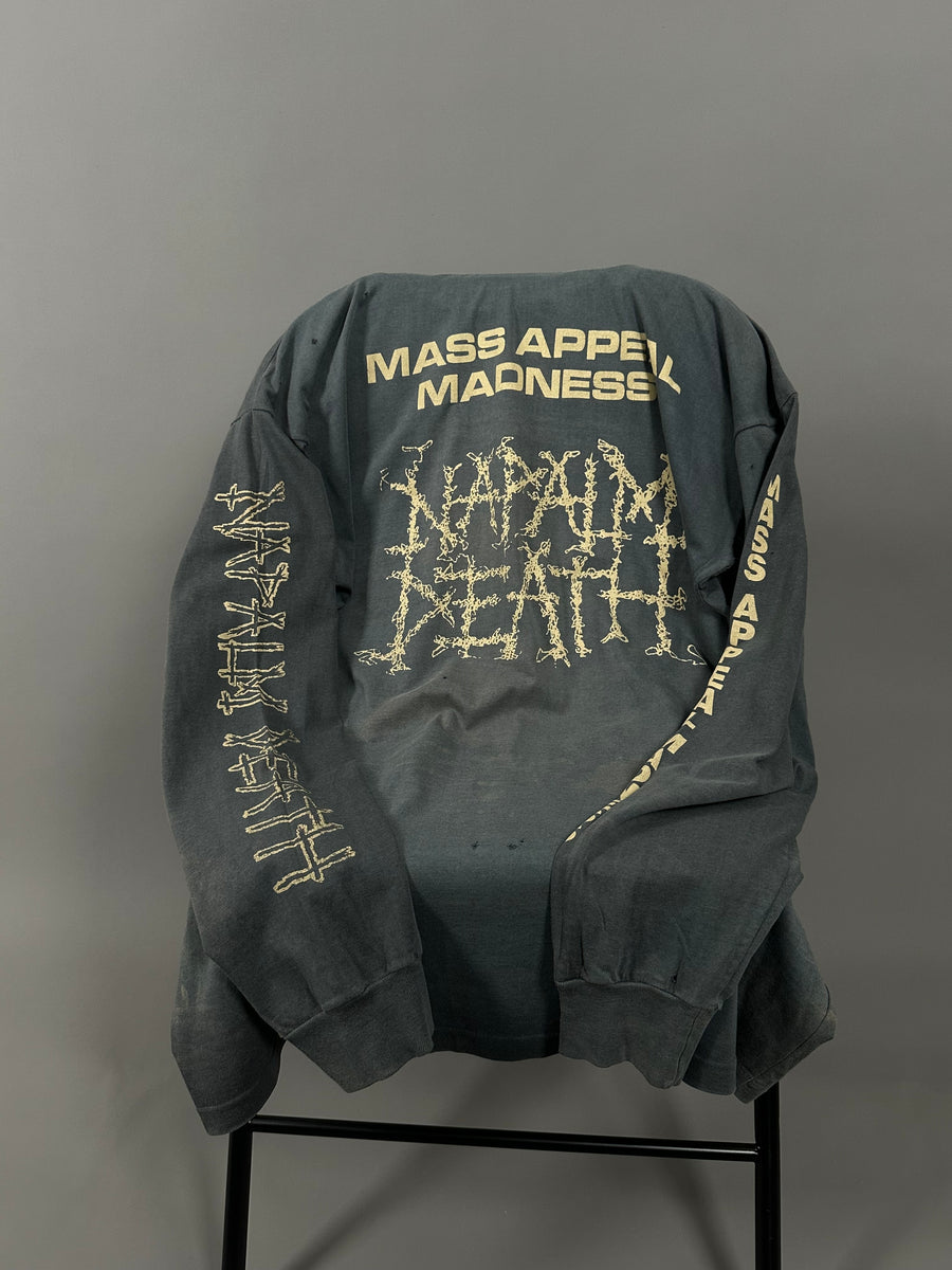 Vintage 1991 Napalm Death Mass Appeal Madness Longsleeve