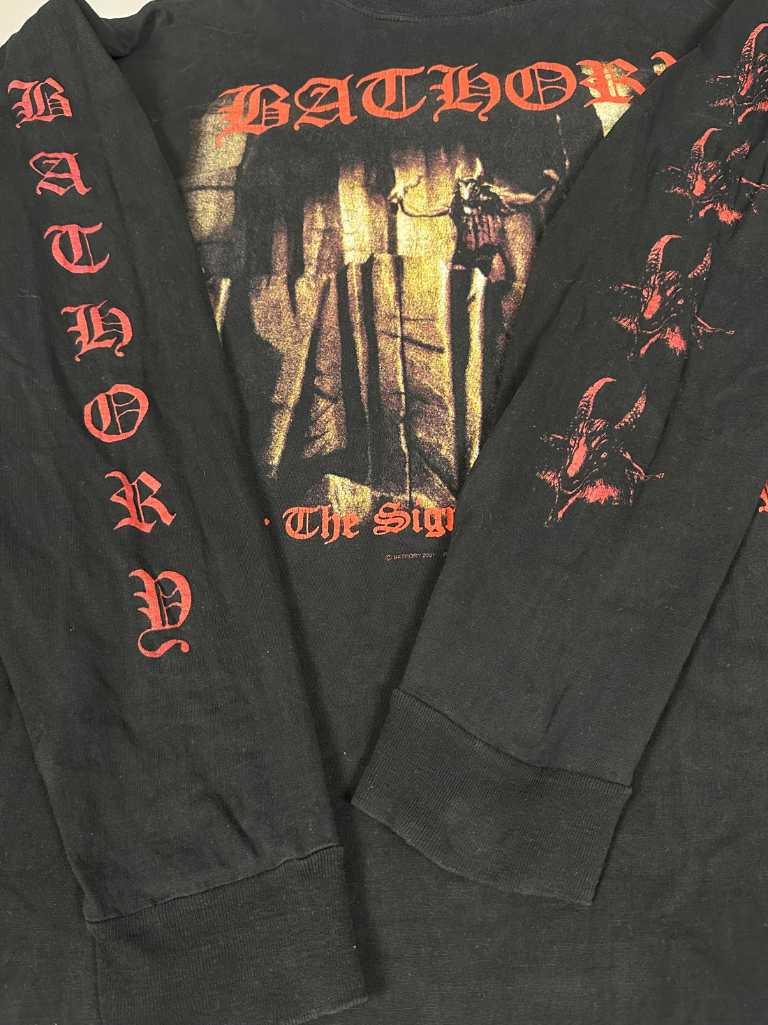 Vintage 2001 Bathory Black Mark Longsleeve