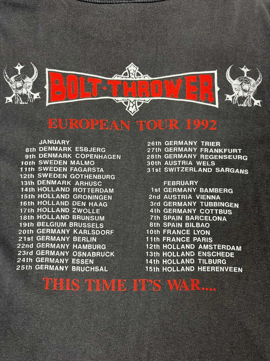 Bolt Thrower 1992 European Tour Vintage T-Shirt