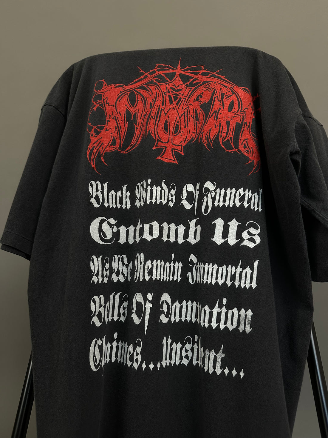 Vintage 1992 Immortal Black Winds Of Funeral T-Shirt