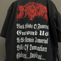 Vintage 1992 Immortal Black Winds Of Funeral T-Shirt