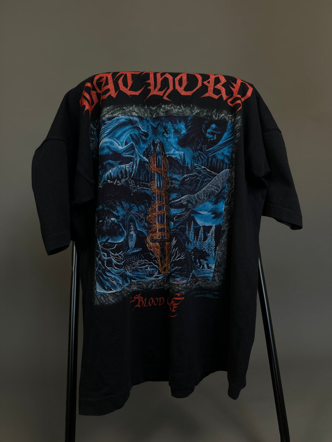 Vintage 1996 Bathory Fire On Ice T-Shirt