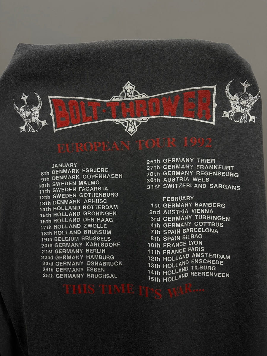 Bolt Thrower 1992 European Tour Vintage T-Shirt