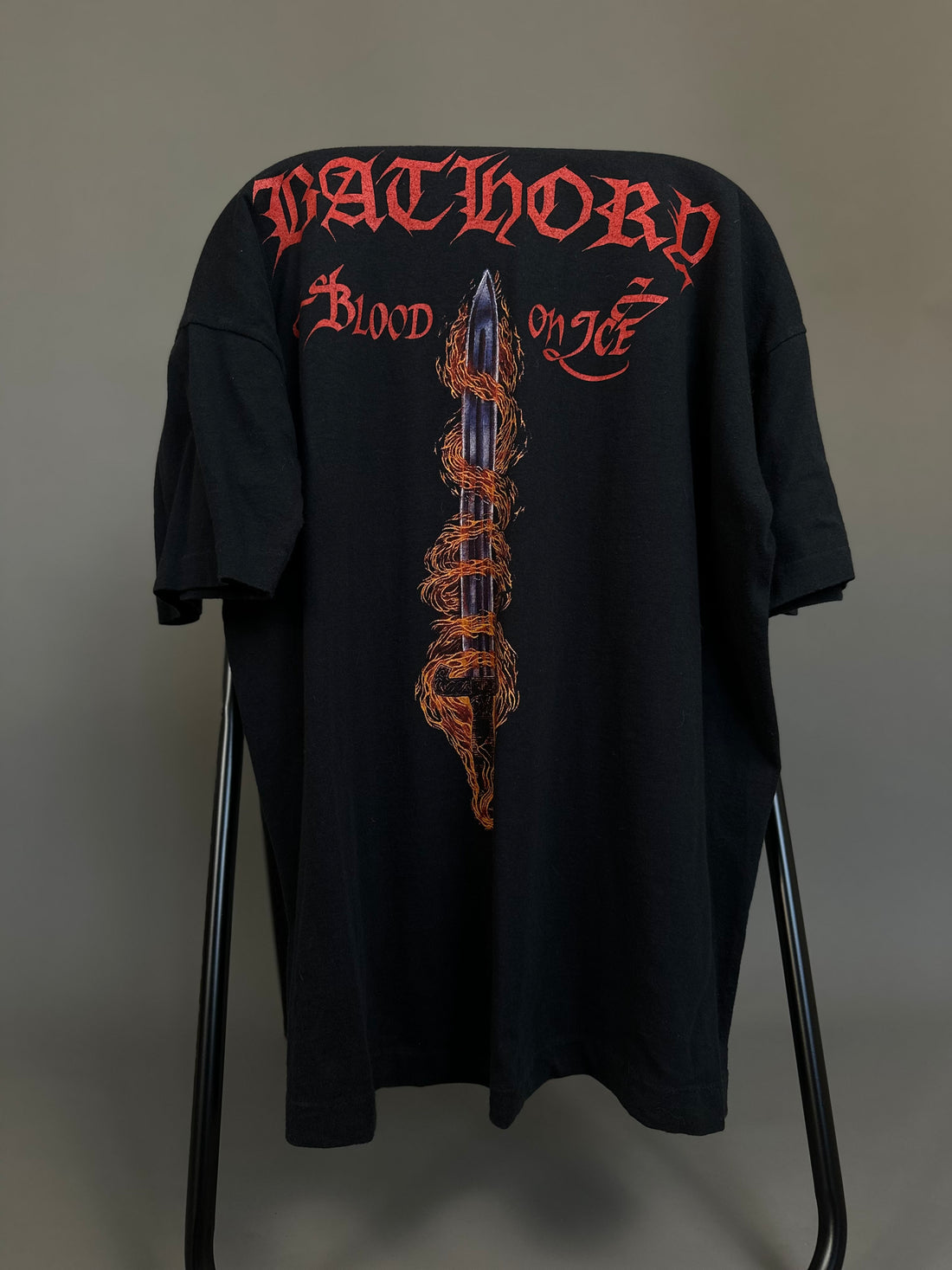 Vintage 1996 Bathory Fire On Ice T-Shirt