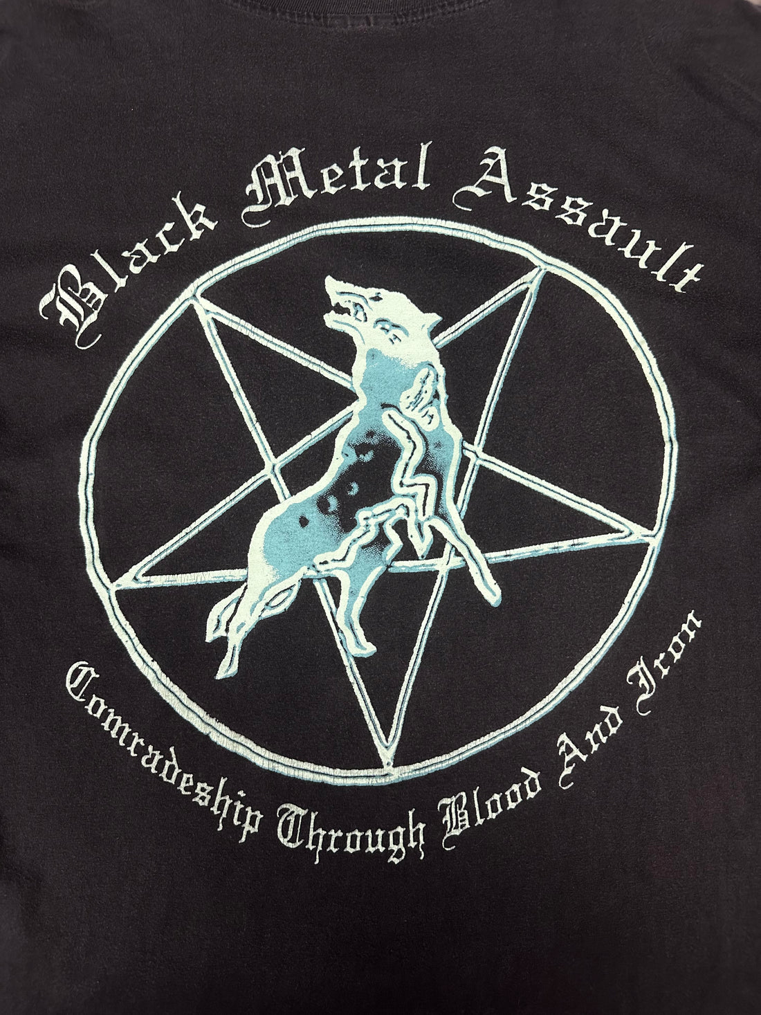 Vintage 1998 Marduk Black Metal Assault T-Shirt