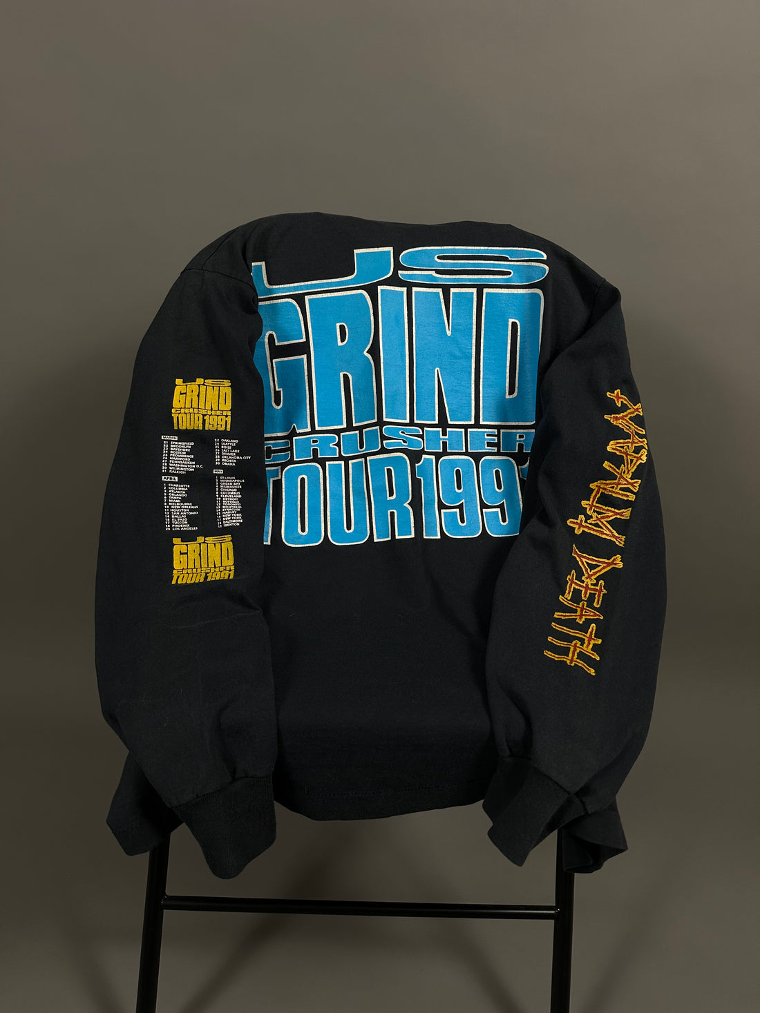 Vintage 1991 Napalm Death US Tour Longsleeve