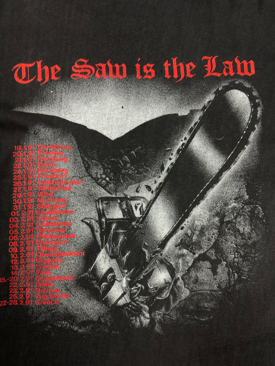 Sodom 1990 The Saw Is The Law Vintage T-Shirt