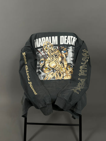 Vintage 1991 Napalm Death Mass Appeal Madness Longsleeve