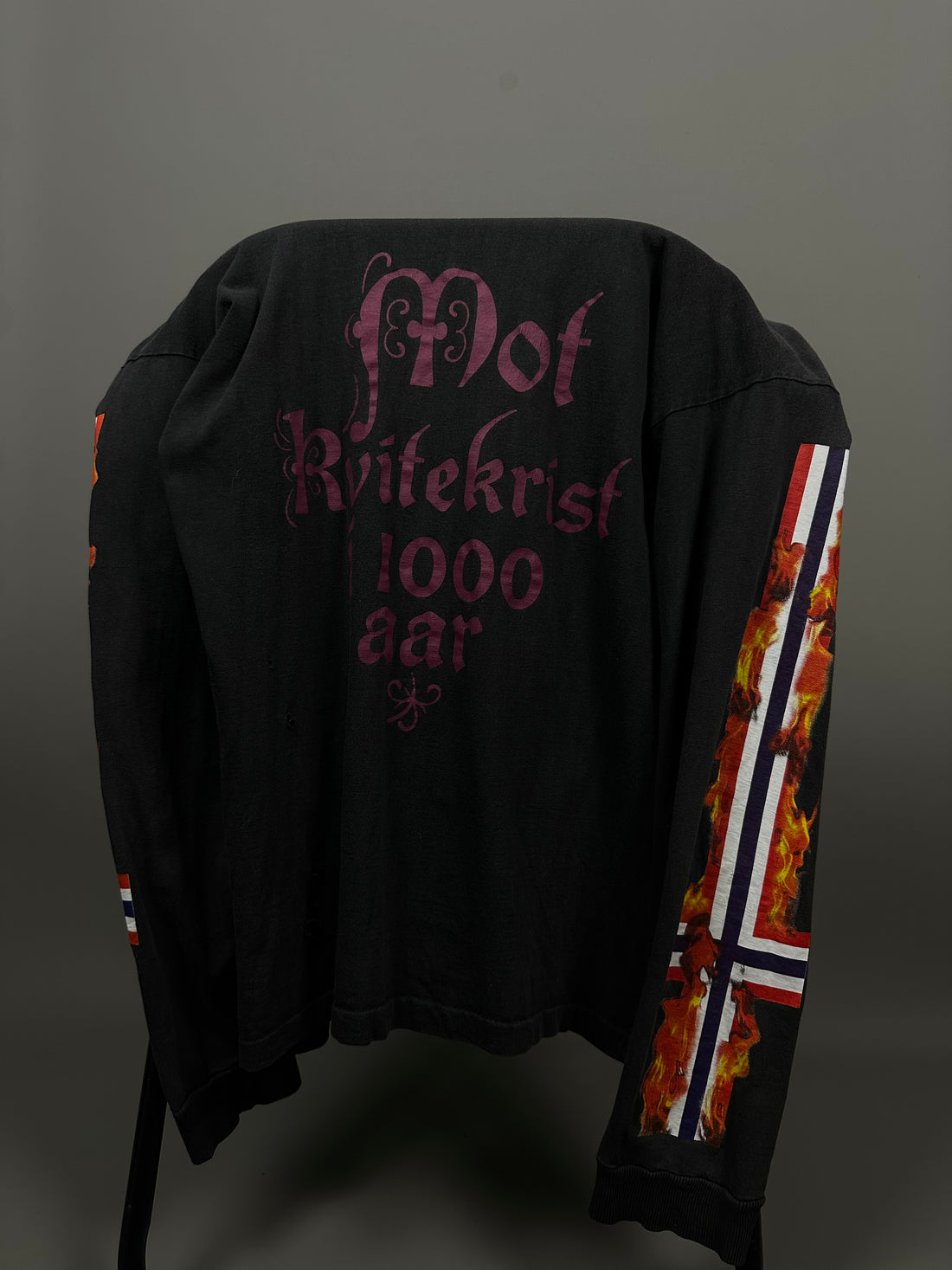 Satyricon 1994 Mot Kvitekrist Vintage Longsleeve