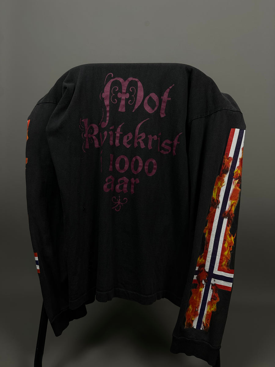 Satyricon 1994 Mot Kvitekrist Vintage Longsleeve