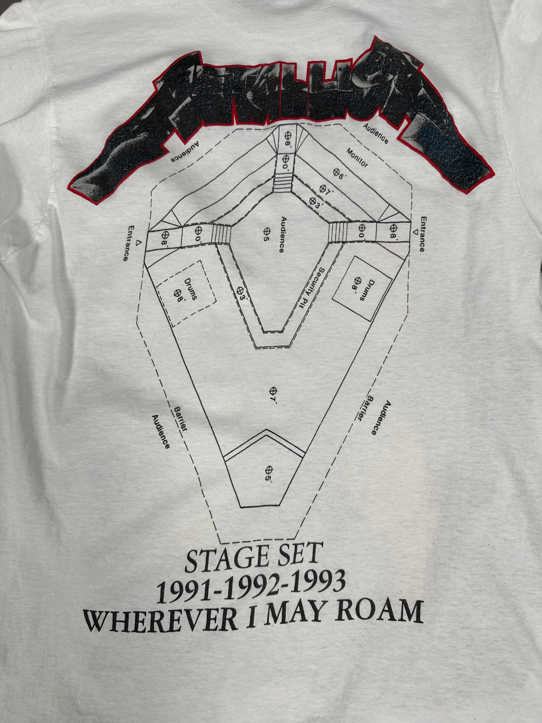 Vintage 1991 Metallica Tour T-Shirt