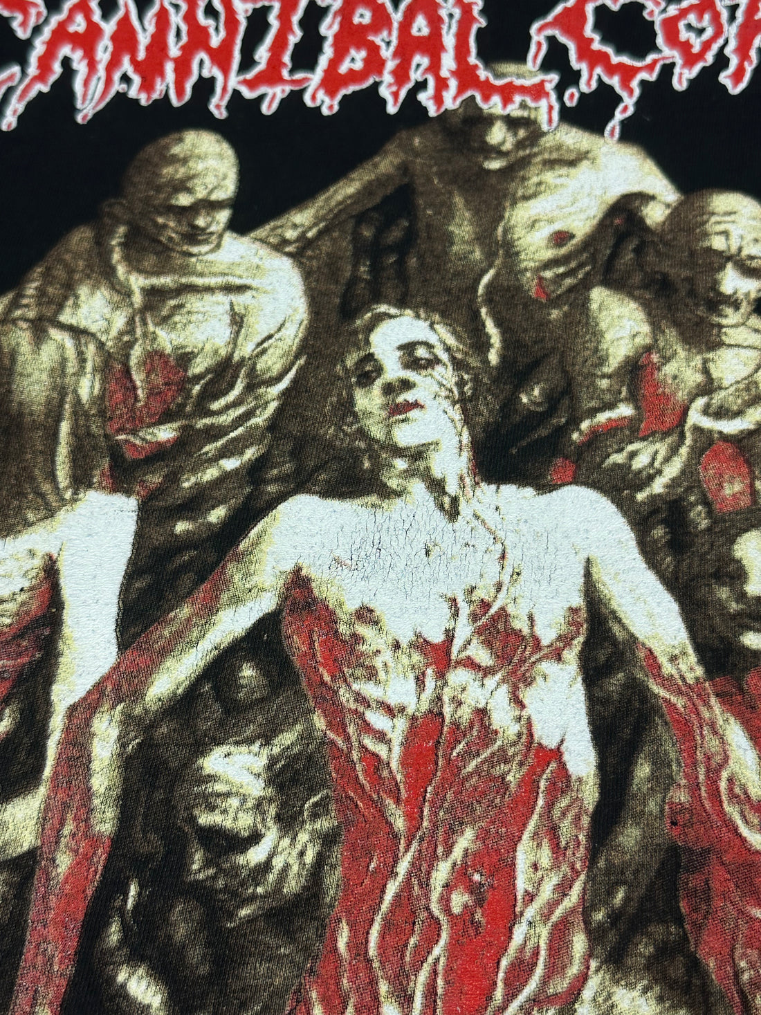 Vintage 1994 Cannibal Corpse Bleeding Easter Festivals T-Shirt