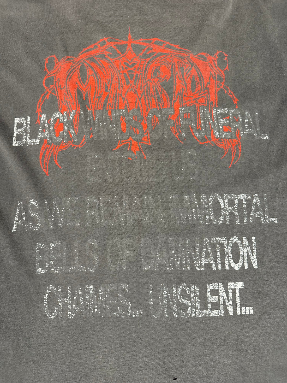 Vintage 1991 Immortal Black Winds Of Funeral T-Shirt
