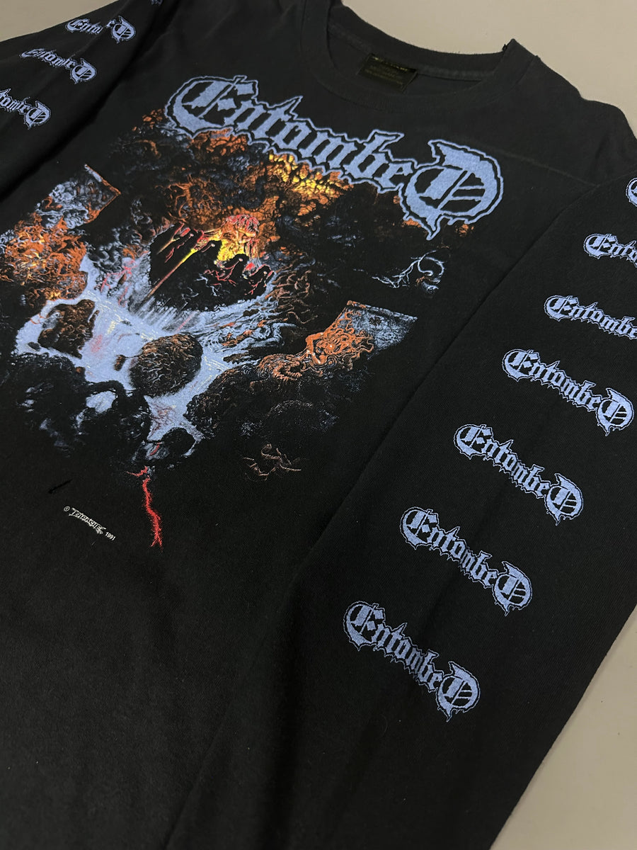 Vintage 1991 Entombed Clandestine Longsleeve