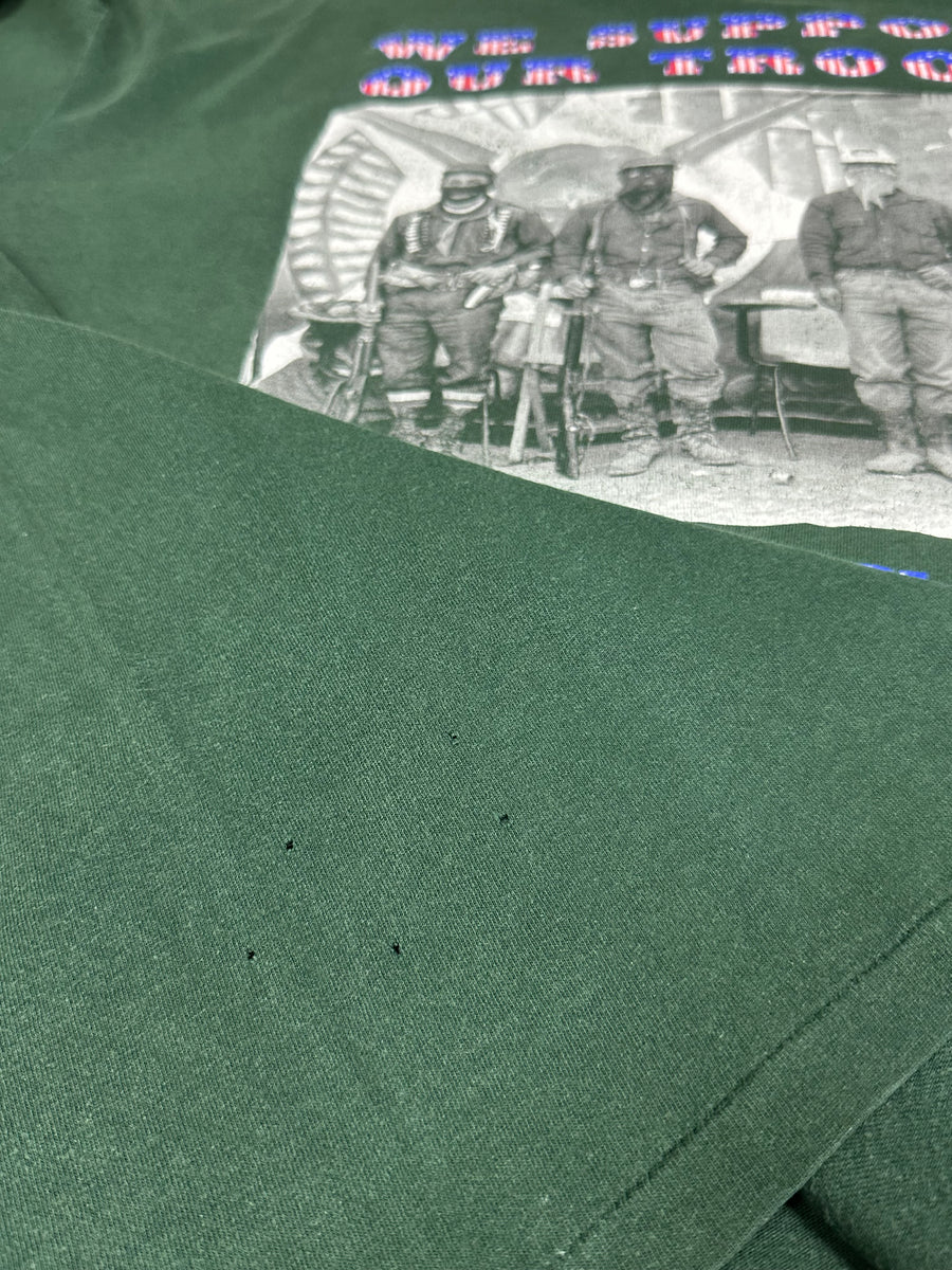 Rage Against The Machine 1990s Support Troops Vintage T-Shirt