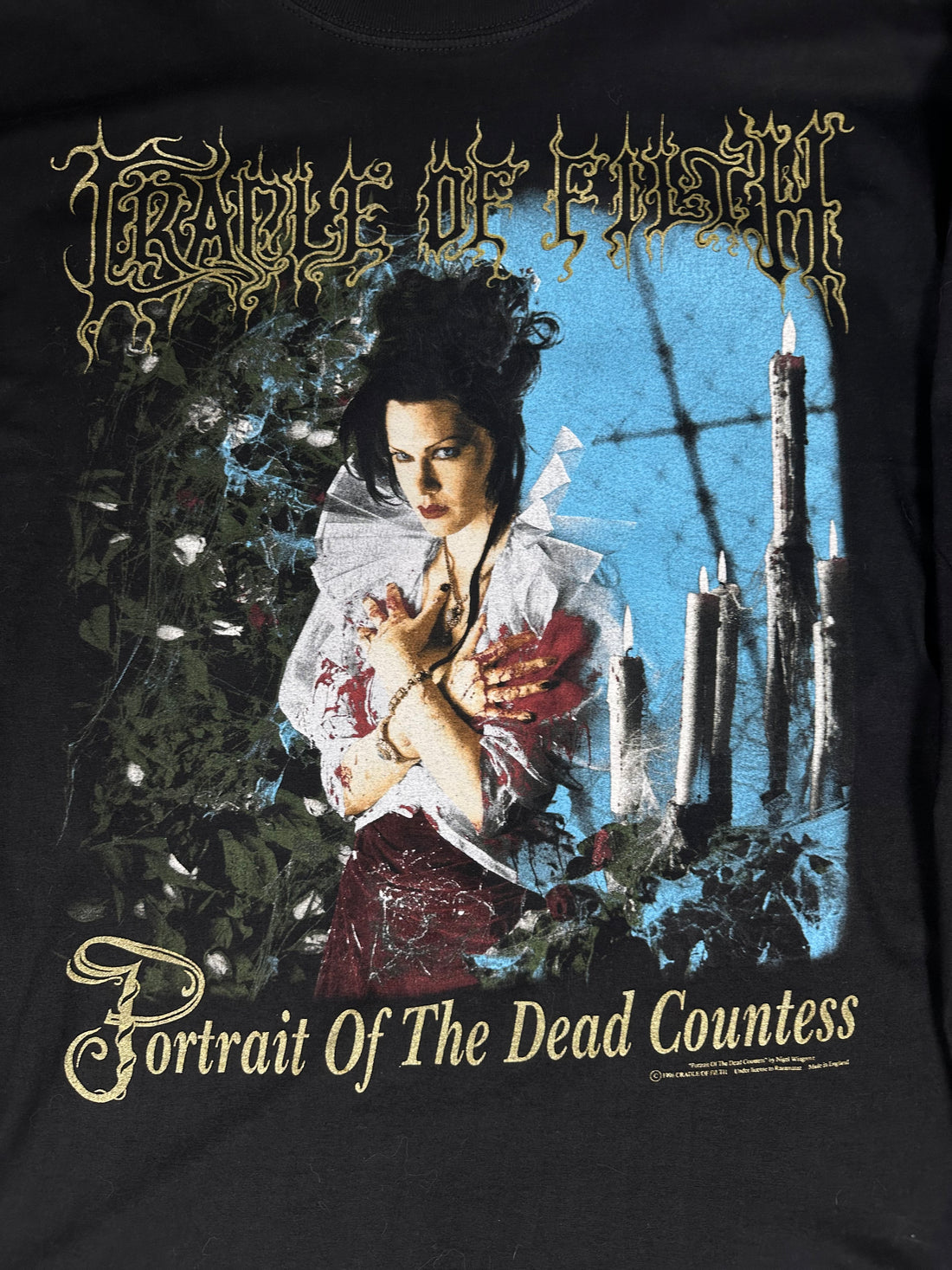 Vintage 1996 Cradle of Filth Portrait Of The Dead Countess Longsleeve