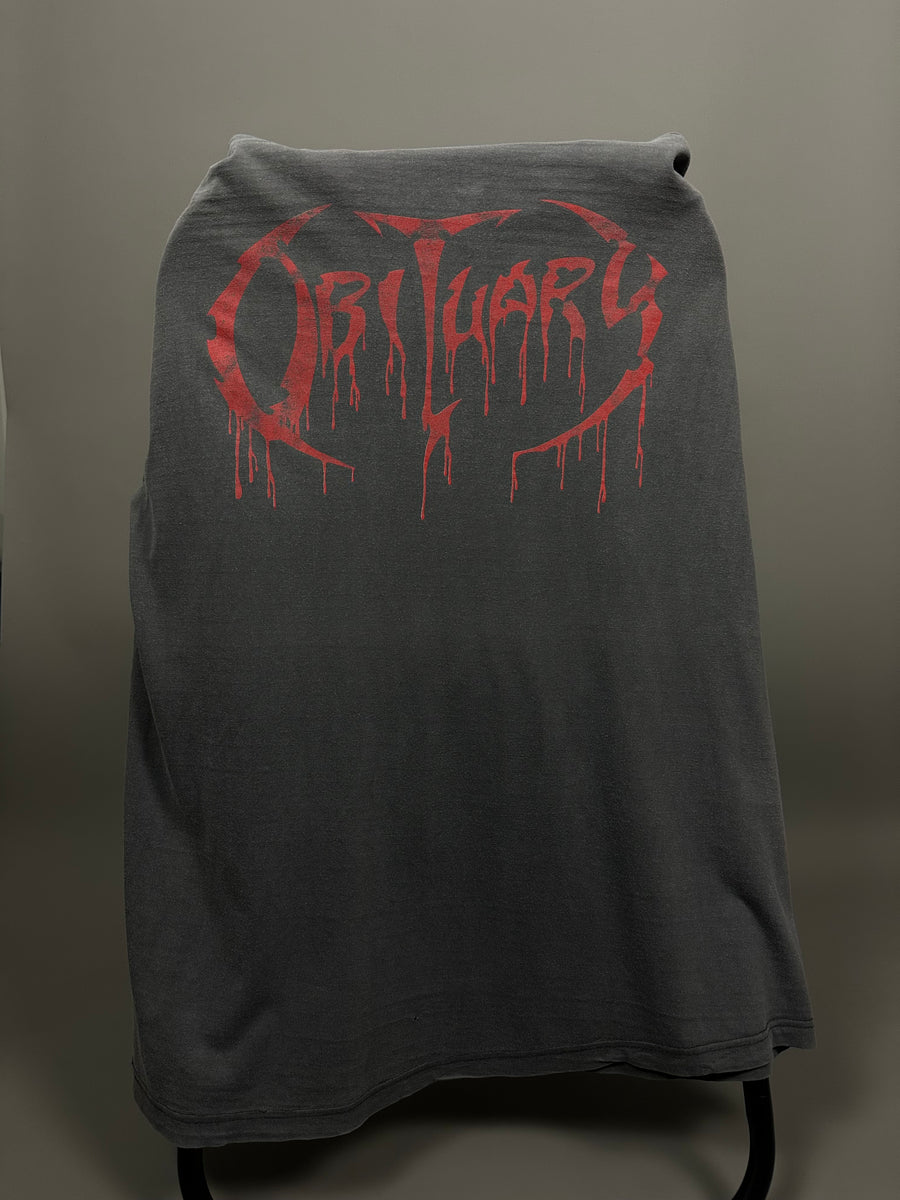 Obituary 1991 Pile of Skulls Vintage T-Shirt