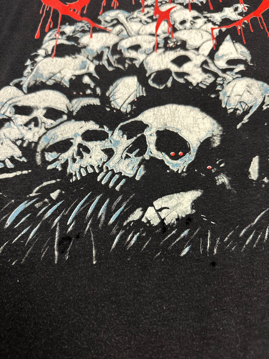 Obituary 1991 Pile Of Skulls Vintage T-Shirt