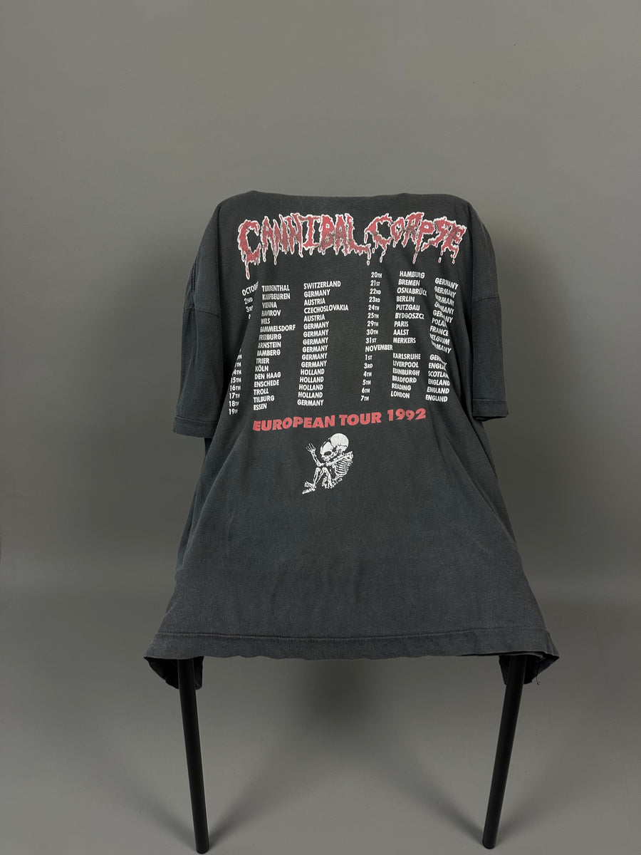 Vintage 1992 Cannibal Corpse Euro Tour T-Shirt