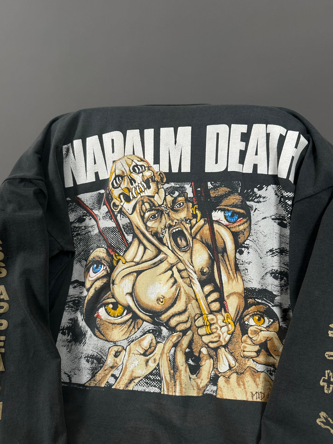 Vintage 1991 Napalm Death Mass Appeal Madness Longsleeve