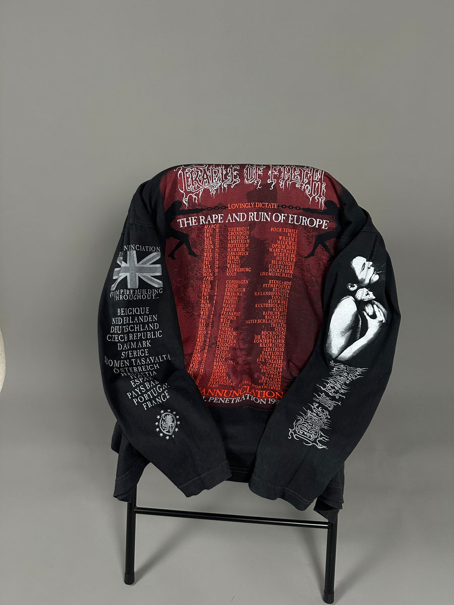 Vintage 1997 Cradle of Filth Ruin Of Europe Longsleeve