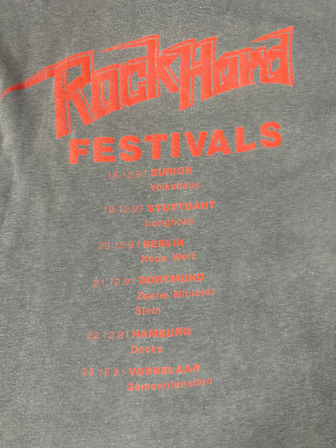 Vintage 1991 Cannibal Corpse Festival T-Shirt