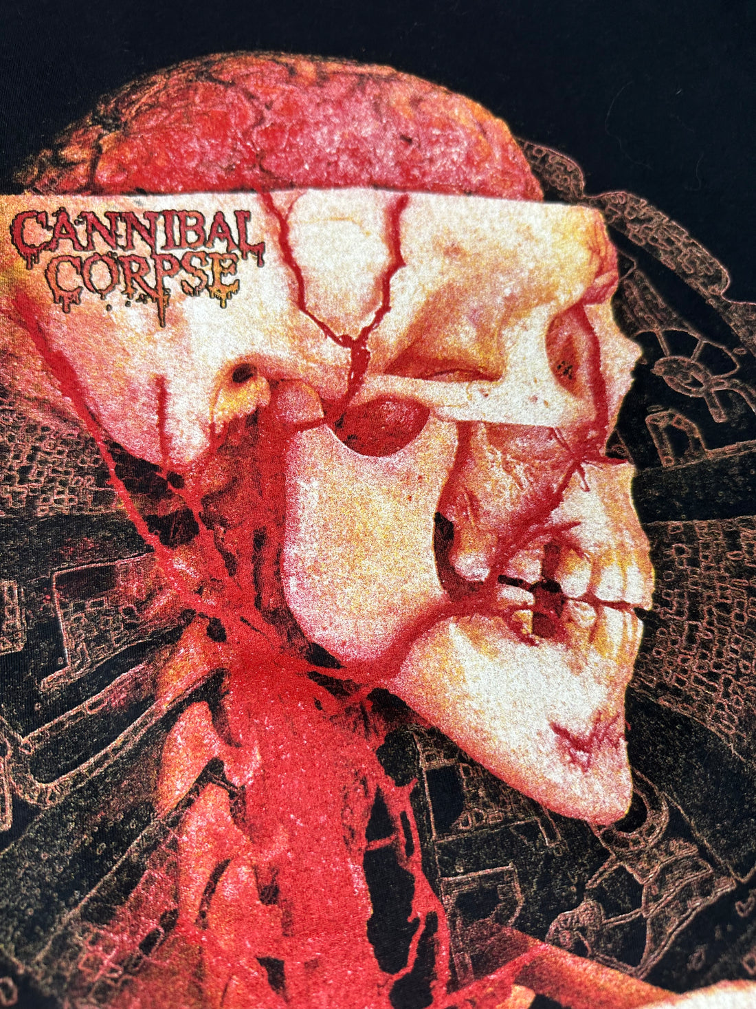 Vintage 1990s Cannibal Corpse Skeleton T-Shirt