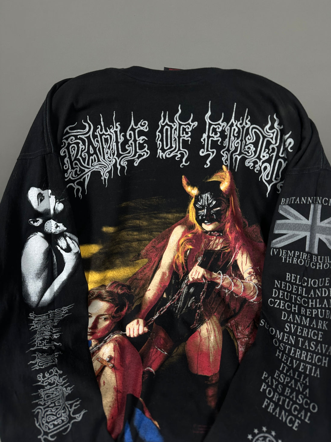Vintage 1997 Cradle of Filth Ruin Of Europe Longsleeve