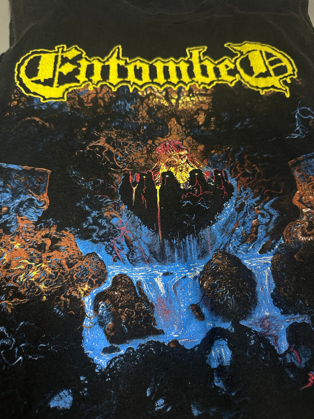 Vintage 1991 Entombed Clandestine Tank Top T-Shirt