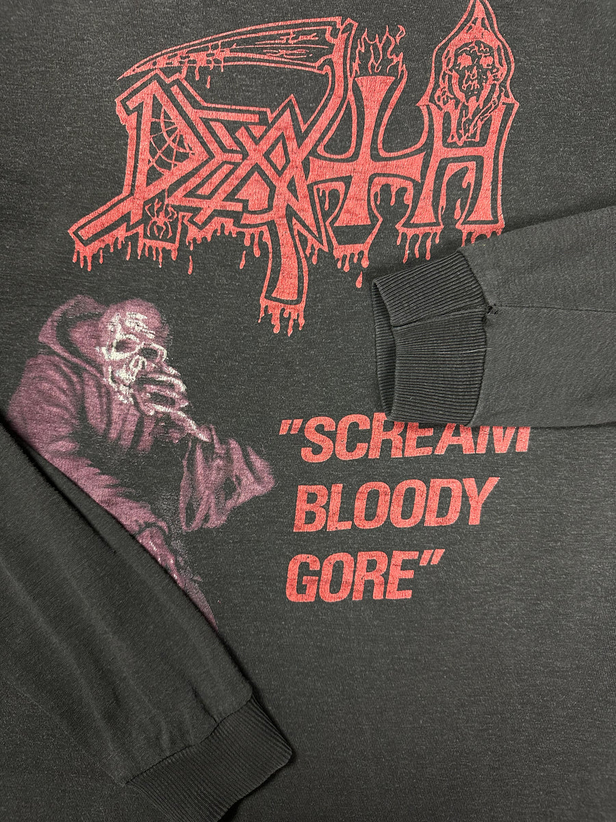 Death 1992 Scream Bloody Gore Vintage Longsleeve