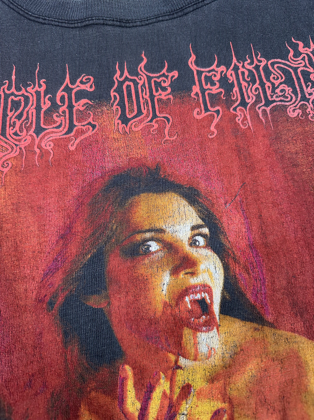 Vintage 1994 Cradle of Filth Black Goddess T-Shirt
