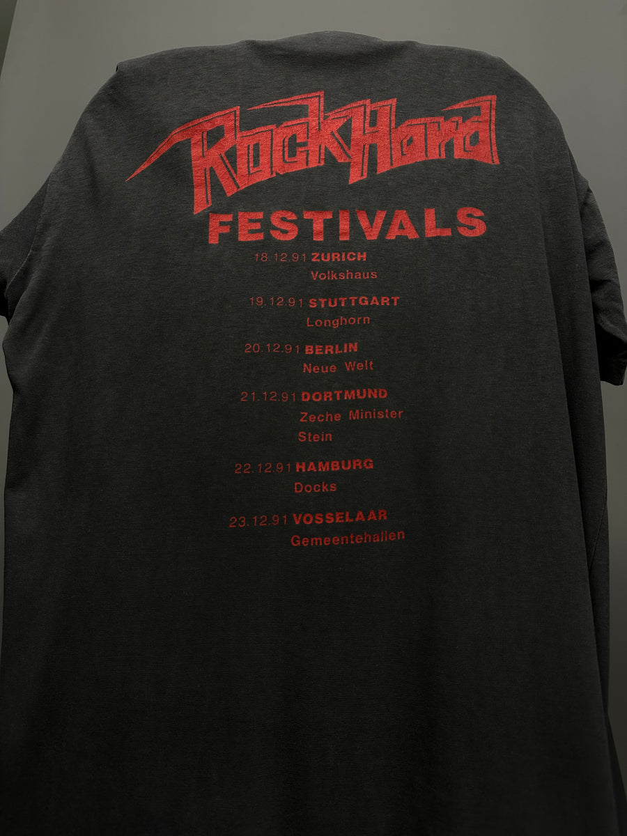 Vintage 1991 Cannibal Corpse Rock Hard Festivals T-Shirt