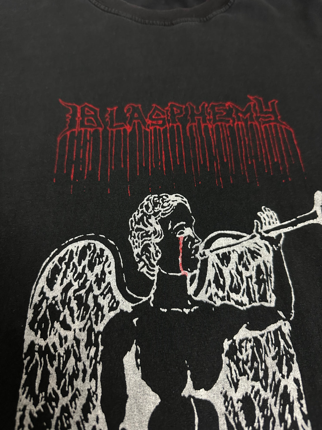 Vintage 1990s Blasphemy Blood Upon The Altar T-Shirt