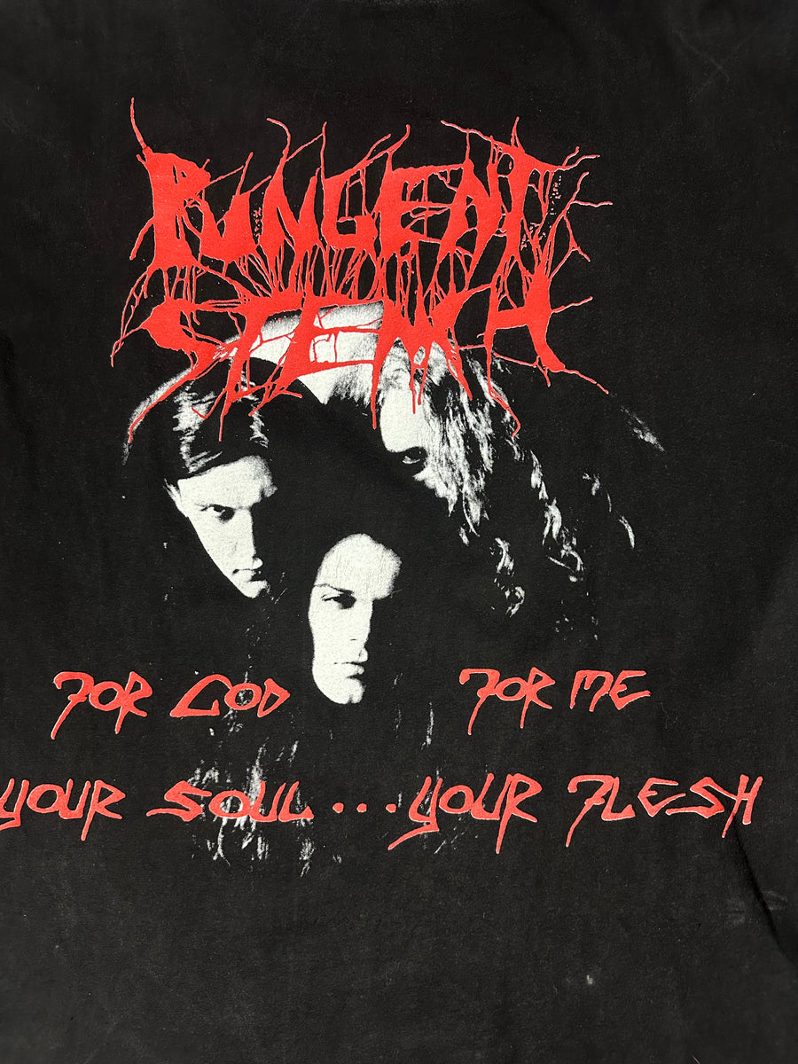 Vintage 1990 Pungent Stench For God Your Soul T-Shirt