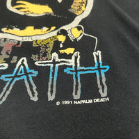 Vintage 1991 Napalm Death Grind Tour T-Shirt