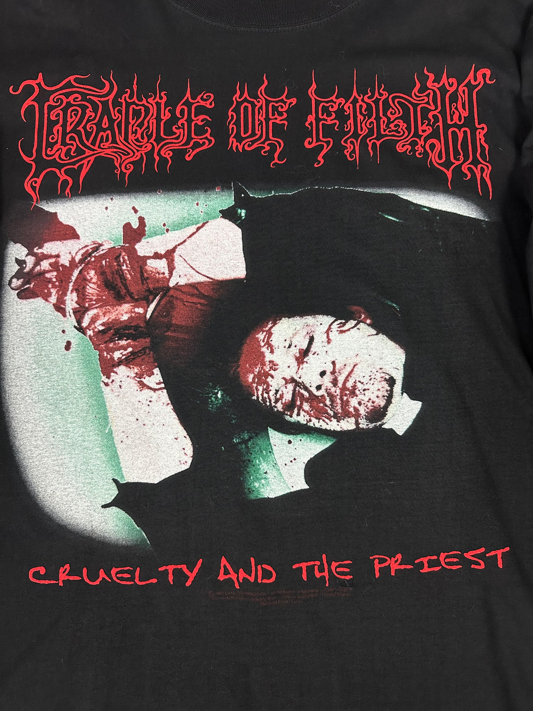 Vintage 1998 Cradle Of Filth Cruelty Priest Longsleeve