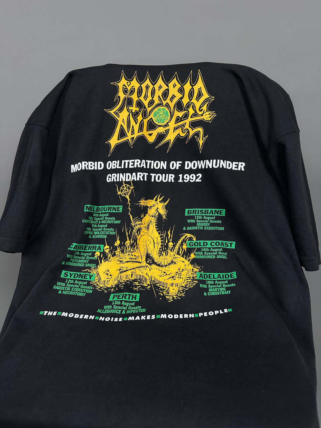 Vintage 1992 Morbid Angel Australia Tour T-Shirt