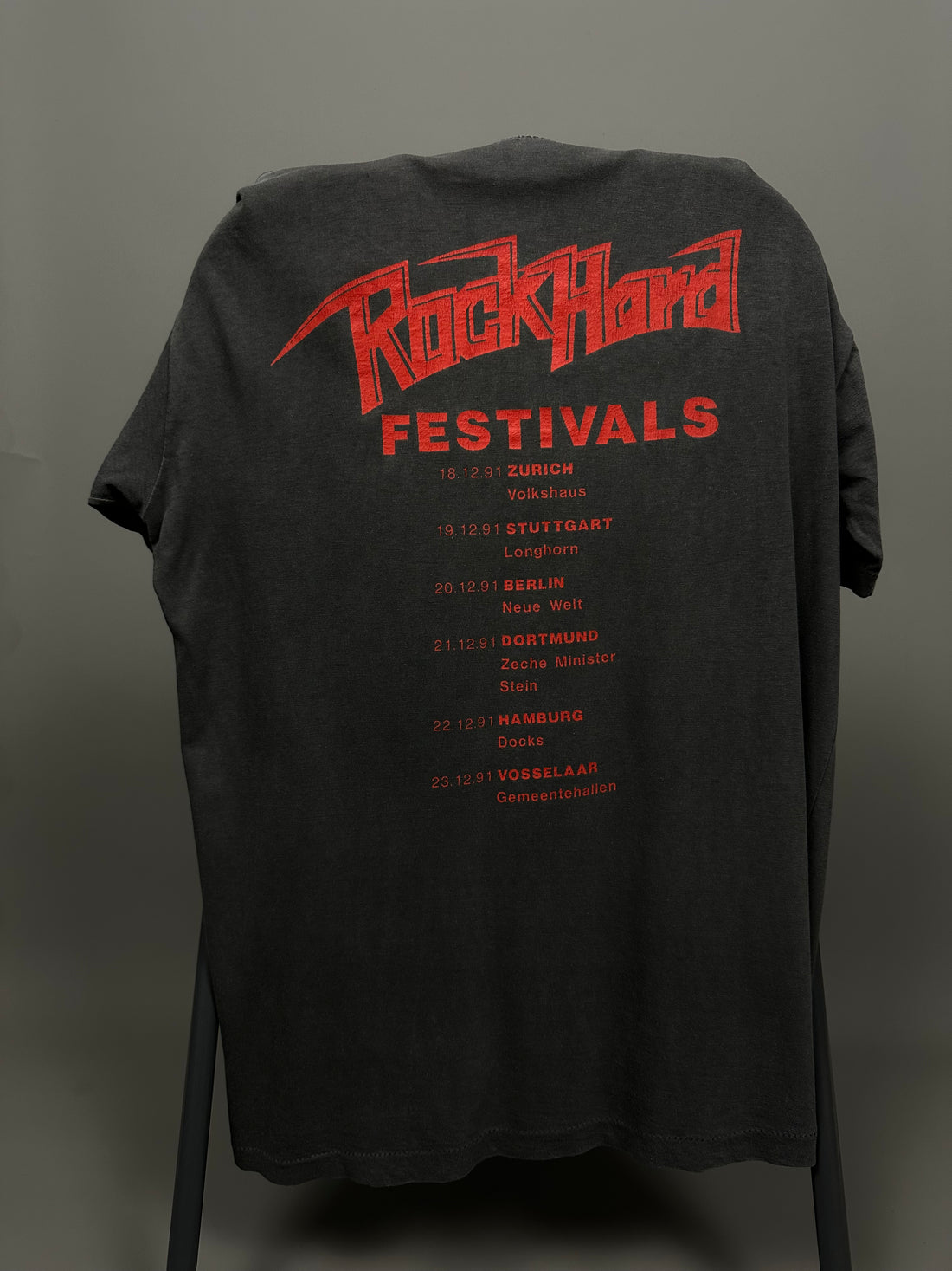 Vintage 1991 Cannibal Corpse Rock Hard Festivals T-Shirt