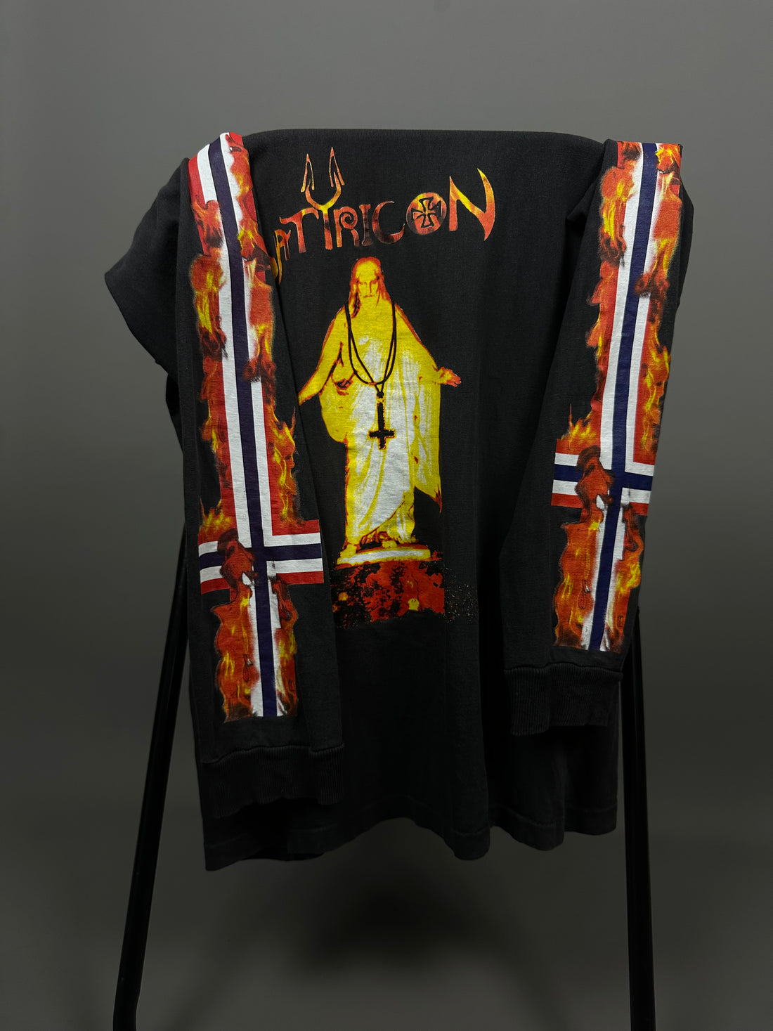 Satyricon 1994 Mot Kvitekrist Vintage Longsleeve
